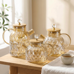 Aeris Home – Faceted Glass Teapot