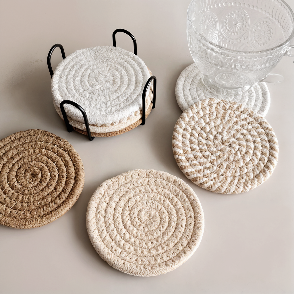 Aeris Home – Woven Coaster Set