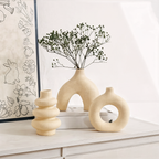 Aeris Home – Bohemian Ceramic Vase Set