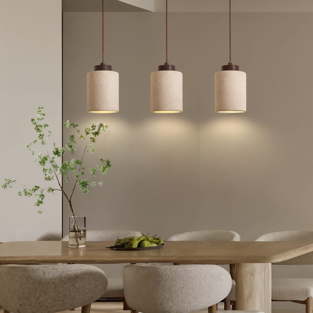 Aeris Home – Travertine Pendant Light