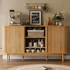 Aeris Home – Tambour Coffee Bar Cabinet
